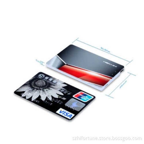 Power bank, card shaped design